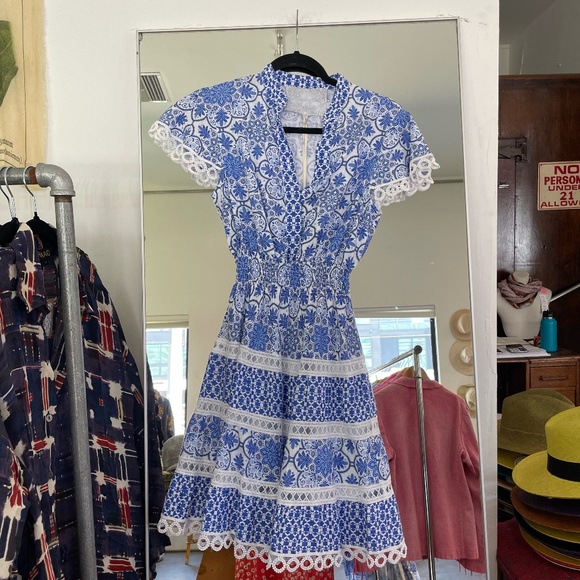 Temptation Positano Parana Mini Dress in Summer Blue - Picture 1 of 2